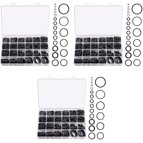 STHIRA® 950PCS Rubber O Rings with Storage Box Assorted 20 Sizes Washer Gaskets Metric Replacement for Automotive Plumbing Faucet Repair STHIRA® 950PCS Rubber O Rings with Storage Box Assorted 20 Sizes Washer Gaskets Metric Replacement for Automotive Plumbing Faucet Repair